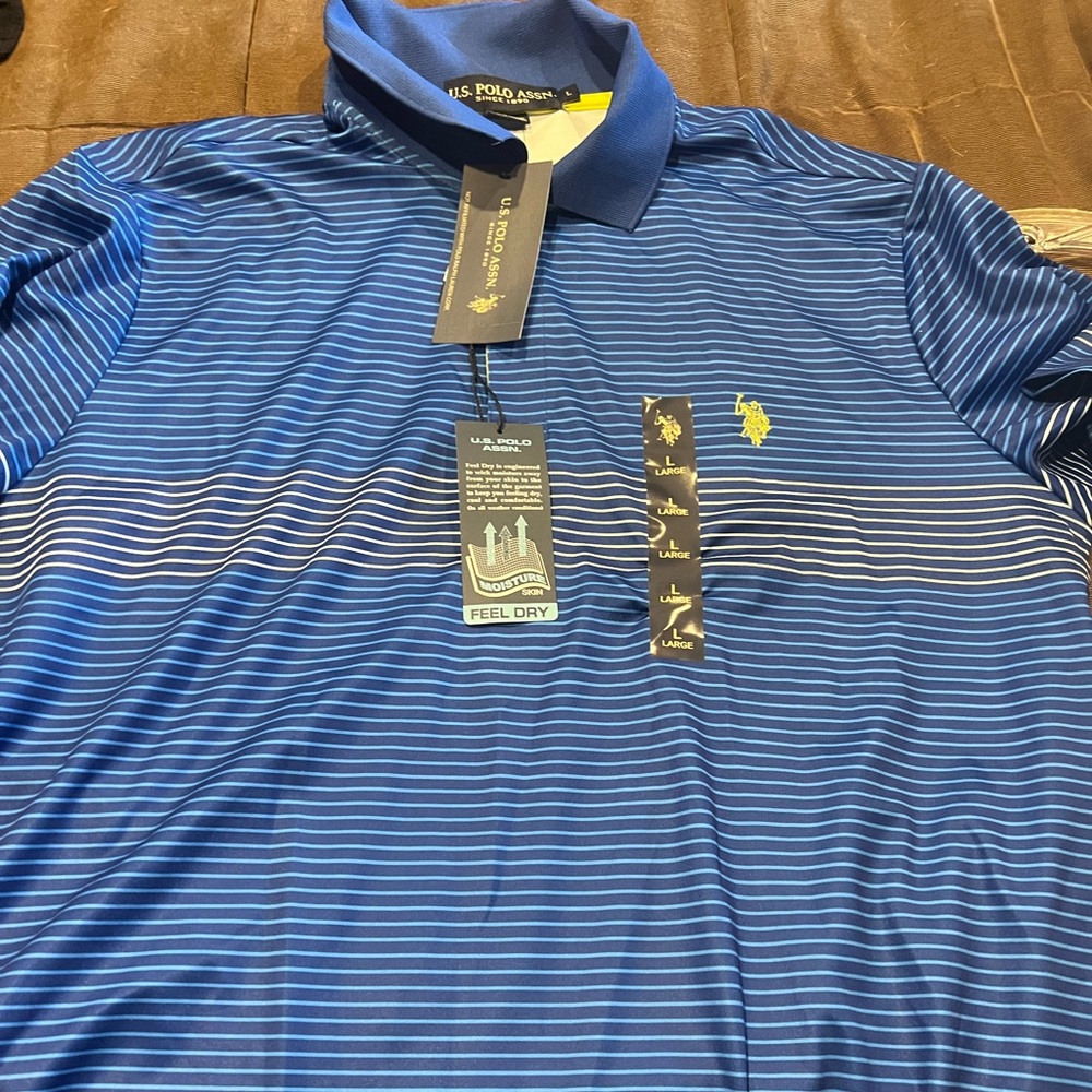 Polo assn golf shirt new with tags, large - Picture 1 of 4